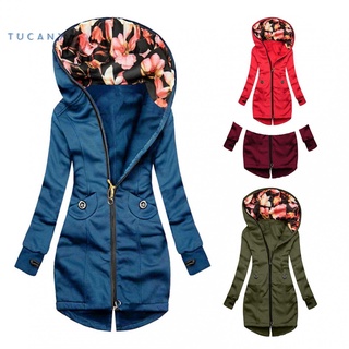 Tucany suave abrigo de invierno agradable a la piel señora chaqueta todo partido para uso diario