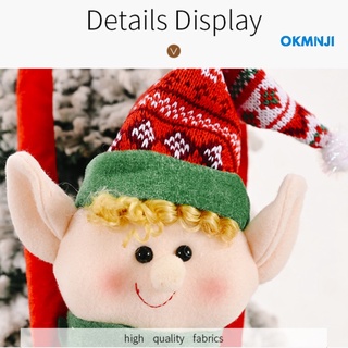 Okmn - colgante con hebilla para cortina de dibujos animados, diseño de navidad (7)