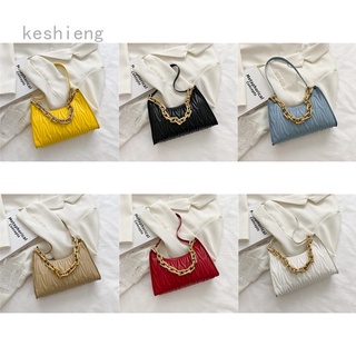 Keshieng verano nuevo estilo de las mujeres bolsa de moda de las axilas bolsa de estilo occidental de la moda de la cadena de un hombro cuadrado