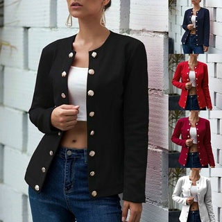 mujer moda vintage slim chaquetas abrigos doble botonadura abrigos chaquetas