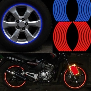 16pcs tiras pegatinas de rueda pegatinas de 18 pulgadas cinta de llanta reflectante bicicleta motocicleta coche cintas estilo (1)