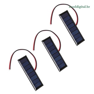 Panel Solar epoxi 2-inalámbrico 4v 0.2w 8 celdas Solares 75x25mm Para diseños Solares