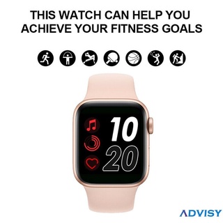 reloj inteligente t500 deportivo con monitoreo de ritmo cardíaco y pantalla táctil bluetooth