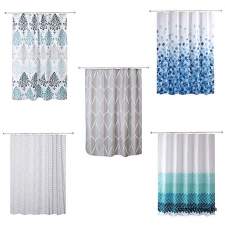 com cortina de ducha de estilo europeo para baño, cortinas impermeables, tela para ducha