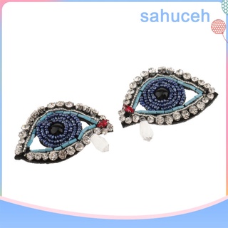 (sahuceh) 2 piezas De parche De hierro en Apliques con ojos Para Costura/Diamante/hazlo tu mismo
