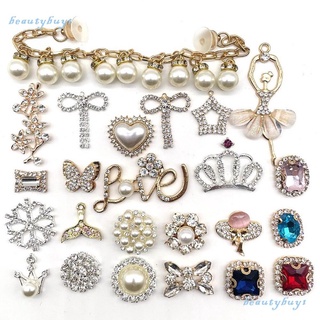 New Jibbitz Hole Shoes Buckle Accessory Crystal Gemstone Jewelry Chain Shoe Charms Decoration