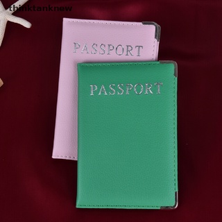 th5co casual cuero de la pu cubiertas de pasaporte de viaje de la tarjeta de identificación de pasaporte titular de la cartera caso martijn