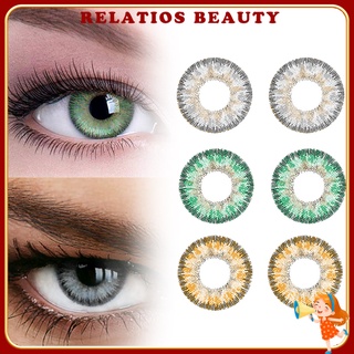 [belleza] 1 par de lentes de contacto para ojos/lentes de contacto cómodos/perfectos/hema/cosméticos/cosméticos para niñas