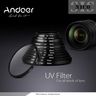 Sis Andoer - Protector de lente de filtro ultravioleta UV de 58 mm para cámara DSLR Canon Nikon (6)