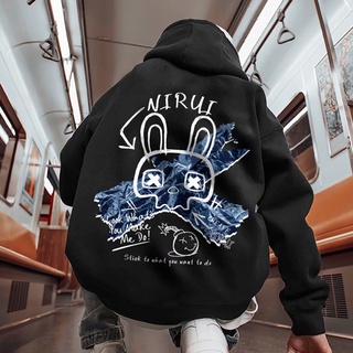 Men's Super Dalian Hoodie Couple Hooded Pullover Fall/Winter Men's and Women's Jacket Fashion Skull Rabbit Printed Men's and Women's Hooded Sweater
