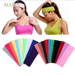 ALEXES Men Hair Bands Outdoor Elastic Yoga Headband Women Cycling Turban Candy Color Running Sports Sweatband/Multicolor