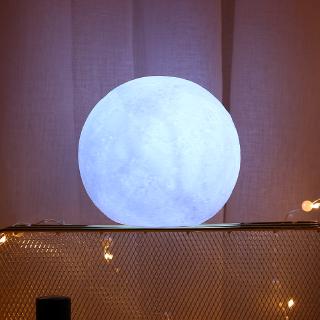 Luz de luna blanca de silicona para habitación de los niños dormitorio luna luz de noche (5)