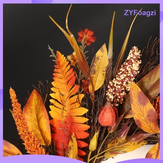 otoño otoño cosecha círculo guirnalda grano corona 18\\\" decoración de puerta halloween (7)