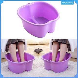 bañera de pies, lavabo de plástico resistente para pedicura y masaje perfecto para remojar los pies, uñas de los pies y tobillos (2)
