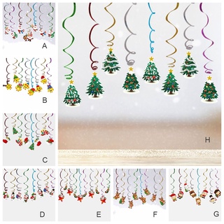 Sweetjohn1 adorno/banda De baño en Espiral Para decoración De árbol De navidad/papá Noel/navidad/fiesta/hogar/habitación/Festival (3)