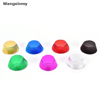 [wangxinmy] New High Quality Greaseproof Bun/Muffin/Baking Metallic Foil Cup Cake Cases Hot Sale