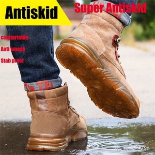 Zapatos de seguridad Kasut bota de seguridad: protección del dedo del pie de acero rtTp (8)