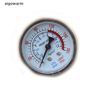 Aigowarm 0-180PSI Air Compressor Pneumatic Hydraulic Fluid Pressure Gauge 0-12Bar new CO