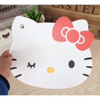 Hello Kitty - alfombrilla de mesa de PVC impermeable para comedor, mantel individual de cocina, tabla de cortar, 27 cm (3)