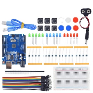 Kit De Inicio Para UNO R3 Mini Tablero De Pan LED Puente Botón De Alambre Para Arduino Diy Educación Escolar Laboratorio (1)