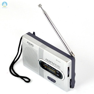 MI Mini Radio portátil altavoz AM FM ajustable antena telescópica de bolsillo Radios (5)