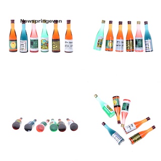 [nse] juego de 6 botellas de zumo de vino para cocina, 1:12, muebles miniatura para casa de muñecas, diseño de newspringeven (1)