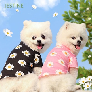 JESTINE Lindo Mascota Ropa Transpirable Disfraz Perro Camisa Gato Verano Cachorro Algodón Comfotable Chaleco/Multicolor
