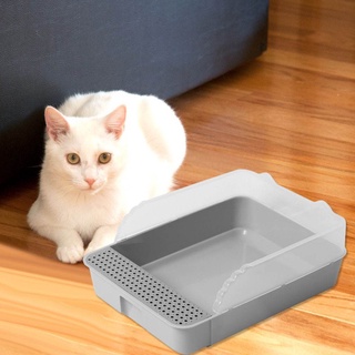 semi cerrado gato caja de arena desodorante mascota gatito antisalpicaduras inodoro interior limpio arena lavabo limpieza gatos suministros