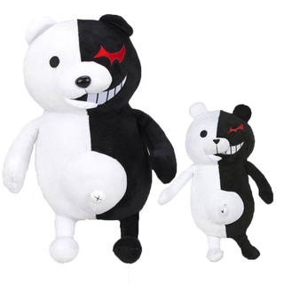 25cm/36cm anime juego danganronpa monokuma negro blanco oso peluche suave muñeca juguete