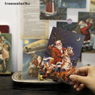 15pcs papá noel cuadros decorativos postal retro estilo navideño pared sticke. (3)