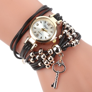 reloj de pulsera de cuarzo popular para mujer con correa de flores y piedras preciosas
