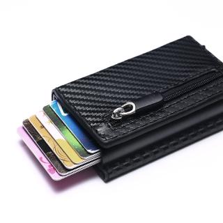 tarjeta de crédito cartera rfid cartera de identificación titular de la tarjeta de identificación para los hombres minimalista inteligente clip de dinero compacto titular de dinero x52 (2)
