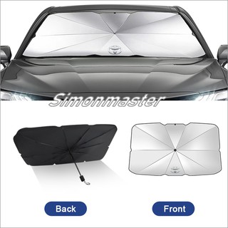 Toyota Corolla Camry RAV4 Vios coche plegable parasol paraguas Interior frontal parabrisas cubierta a prueba de sol aislamiento térmico automático ventana pizarra