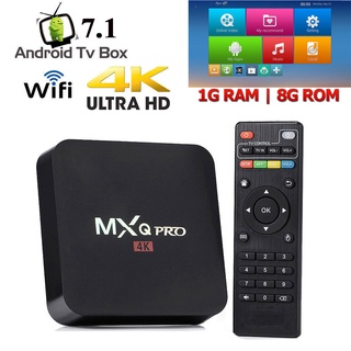Mxq Pro 4K Ultra HD Android TV Box inalámbrico Wifi Quad Core Android 9.0 + I8 teclado 2gb ram-16gb rom/1gb ram-8gb rom