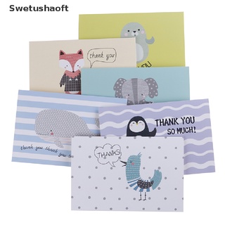 [sweu] tarjetas de agradecimiento tarjeta de cumpleaños para niños tarjetas de notas con sobres 6 unids/set bfd