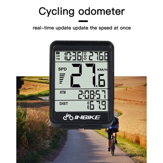 Inbike impermeable bicicleta ordenador inalámbrico y alámbrico MTB LED velocidad Digital bicicleta ciclismo velocímetro reloj bicicleta (2)