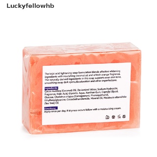 [luckyfellowhb] jabón aclarador de la piel negro oscuro ácido kojic blanqueamiento jabón cara cuerpo piel jabón [caliente]