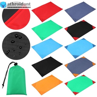 ATHROIDANT 10 colors Beach Blanket High quality Camping Ground Mats Outdoor Picnic Mat Portable Travel Blanket Foldable 1m*1.4m Waterproof Mattress