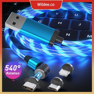 【Nuevo producto】 Cargador tipo C magnético de carga rápida giratoria del cable USB para el iPhone 12 wildee.co