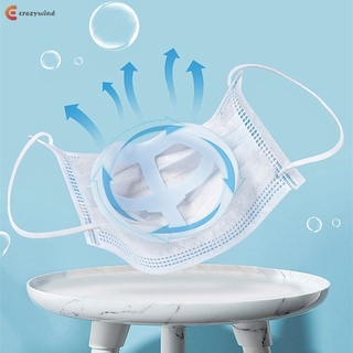 5 piezas soporte de respiración 3D soporte para uso cómodo marco de soporte interior mantener la tela fuera de la boca reutilizable lavable (7)