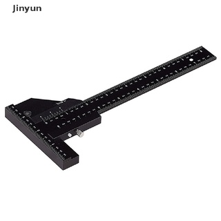 [jinyun] regla de aleación scribe calibre de profundidad en t cuadrado herramientas de medición medidor