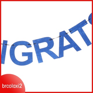 [BRCOLAXI2] Felicita a la gorra Doctoral de fieltro bandera de graduación fiesta guirnalda signo colgante decoración