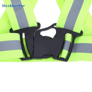 Blockbuster alta calidad ajustable reflectante seguridad seguridad alta visibilidad chaleco rayas engranaje