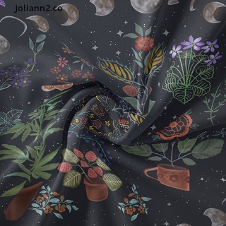 joli moon phase tapiz colgante de pared botánico celestial floral tapiz de pared flor co