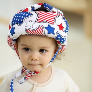 Algunos bebé ajustable casco de seguridad de la cabeza de protección del sombrero de protección de la cabeza para niños pequeños bebés aprendizaje de rastreo caminar jugar gorra de protección