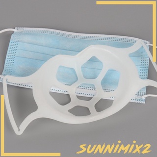[Sunnimix2] soporte de máscara facial reutilizable lavable soporte de silicona soporte de marco accesorios (1)