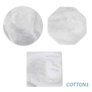 posavasos de algodón de mármol de grano chapado en cerámica alfombrillas de escritorio antideslizante decoraciones para el hogar