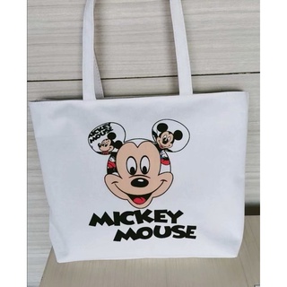 Gran capacidad de lona Minnie Mickey mujer Snoopy BagTop-mango bolsas Connie conejo Anpanman bolsa de impresión estudiante bolsa de libro (1)