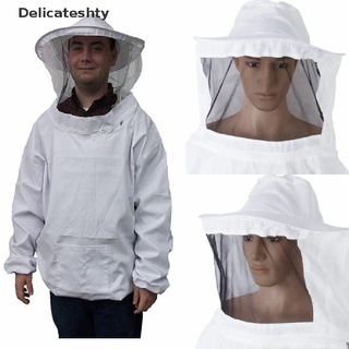 [delicateshty] chaqueta protectora de apicultura velo smock equipo de abeja mantener sombrero manga traje caliente
