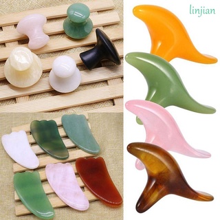 Linjian patines De cara/masajeador Facial De cuarzo Natural terapéutico/piedra Jade